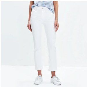 Madewell Cali Demi-Boot Jeans in Pure White - Petite